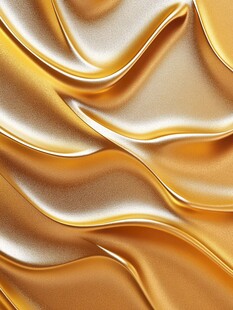 金色丝绸质感流动纹理