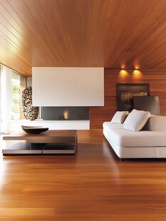 现代木质客厅温馨空间