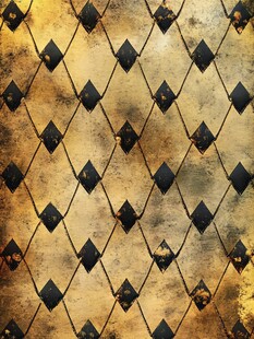 复古菱形铁锈纹理图案