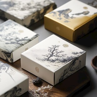 中式水墨风精美包装盒