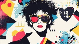 时尚个性的潮流插画人物