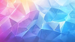 梦幻多彩多边形背景图