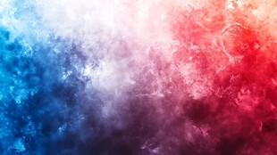 红蓝渐变梦幻水彩背景图