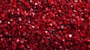 红色碎石颗粒特写