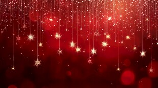 红色梦幻星星背景图