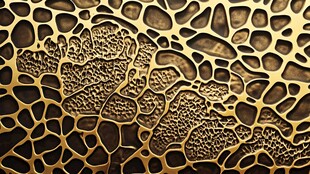 金色镂空纹理艺术背景