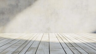 木质地板与灰白墙面背景