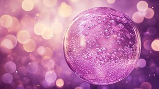 梦幻紫色泡泡 闪耀背景