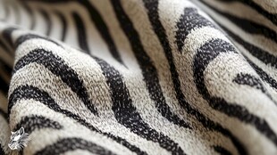 斑马纹织物特写