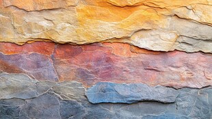 多彩层叠岩石纹理