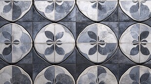 复古几何花纹瓷砖图案