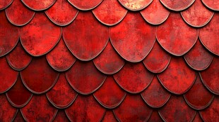 红色金属鳞片纹理背景