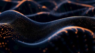 科技感粒子波浪抽象背景