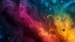 梦幻绚丽的宇宙星云景象