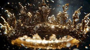 璀璨金皇冠闪耀夺目瞬间