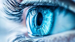 蓝眸特写 灵动的眼部之美