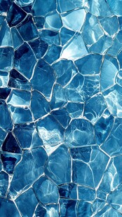 蓝色碎玻璃纹理背景图案