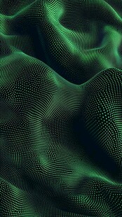 绿色波点动感抽象背景图