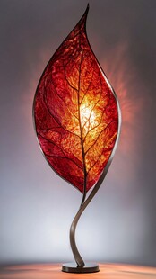 创意树叶造型台灯