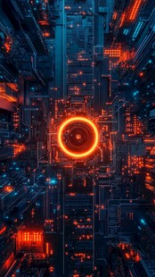 未来感科技都市核心景观