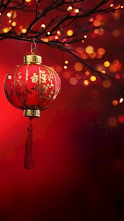红灯笼映新春氛围感满满