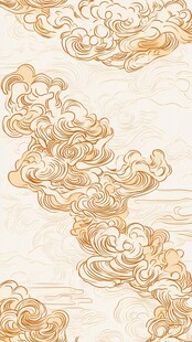 中式古典祥云图案纹理