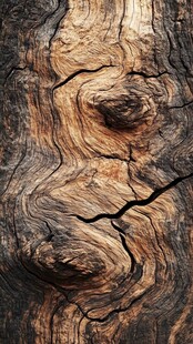 沧桑老树纹理特写