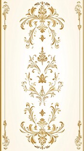 欧式古典金色花纹装饰图案