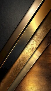 金属质感黑金几何背景图