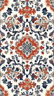 中式古典花卉图案纹饰