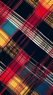 多彩格纹图案背景纹理