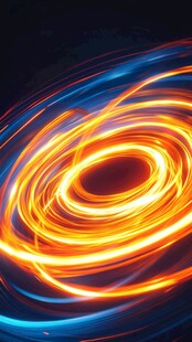 炫彩光绘环形特效图案