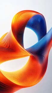 炫彩扭曲几何抽象艺术图形