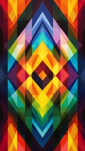 绚丽几何图案背景