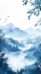 水墨山水间的清幽景致