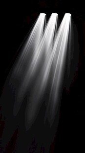 舞台三束聚光灯效果