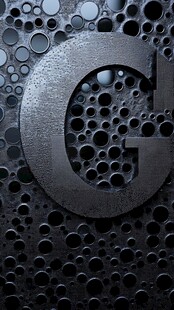 金属质感字母G背景图案