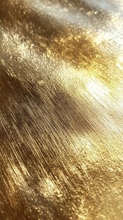 闪耀金色纹理金属表面