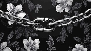 银链繁花交织的精致图案