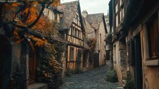 古朴小巷 欧式风情建筑