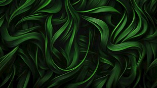 翠绿叶片交织的动感纹理