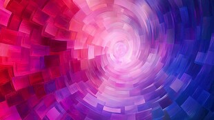 绚丽多彩的几何漩涡背景