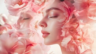 花中佳人 尽显柔美风情