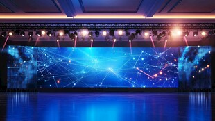 炫酷科技风舞台灯光背景