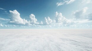 蓝天白云下的广袤云海