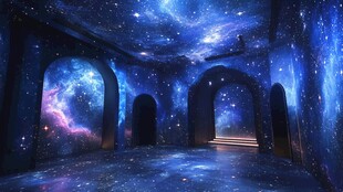 梦幻星空主题室内空间