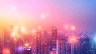 梦幻都市夜景灯光秀
