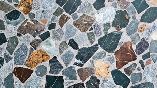 多彩碎石拼接纹理地面