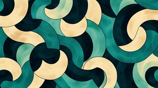 抽象几何曲线图案背景