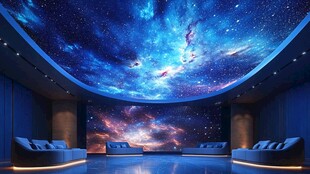梦幻星空主题影院空间